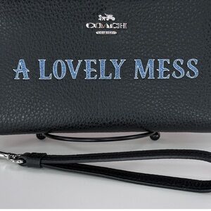 Coach x Disney A lovely Mess long zip around wallet